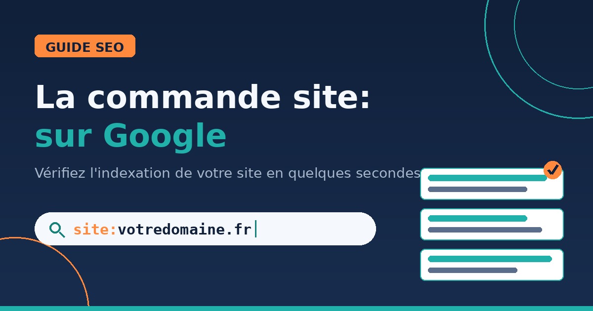 commande site: